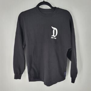 Disney Disneyland Black White Crewneck Long Sleeve Spirit Jersey XS